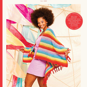 Sirdar Glasto Poncho Cape Crochet Pattern