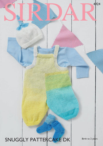 Sirdar 4924 Dungarees, Hat and Socks PDF