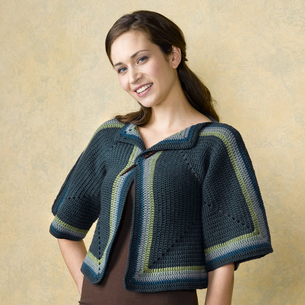Valley Yarns Leoni Cardigan Crochet Pattern