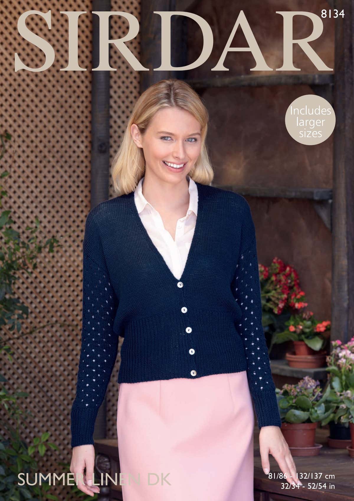 Sirdar 8134 Cardigan Knitting Pattern