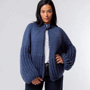 MillaMia Sam Brioche Cardigan Knitting Pattern