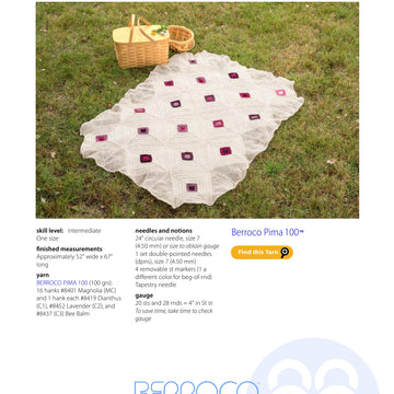 Berroco Birch Island Blanket Knitting Pattern