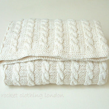 Baby Blanket ' Classic Cable'