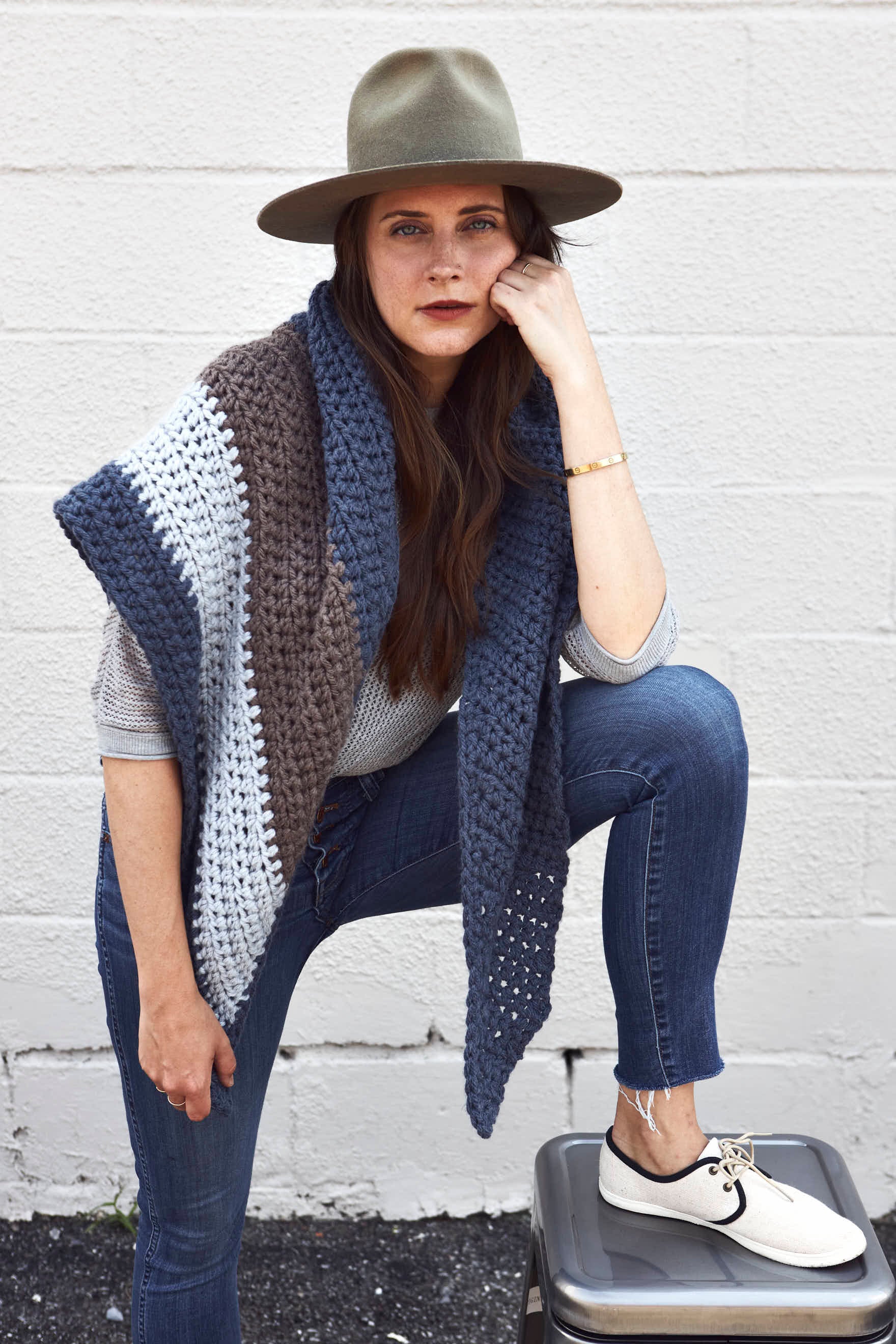 Racer Wrap Scarf Crochet Pattern