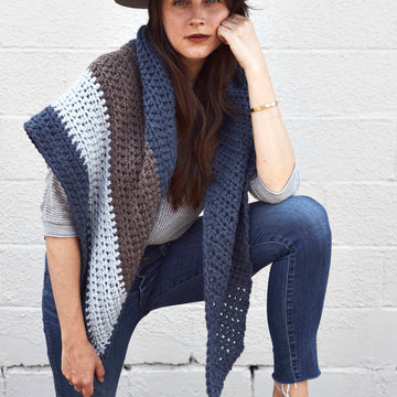 Racer Wrap Scarf Crochet Pattern