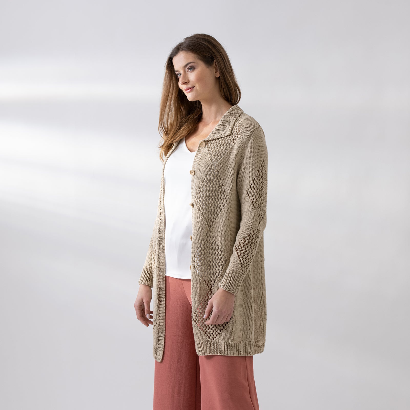 String Cora Coat Cardigan Knitting Pattern