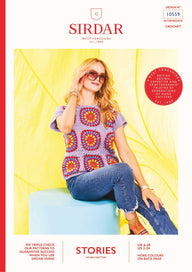 Sirdar Got Tickets Granny Tee Jumper Crochet Pattern