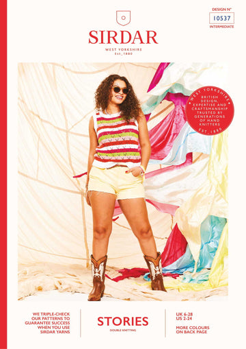 Sirdar 10537 Headliner Stripe Vest PDF