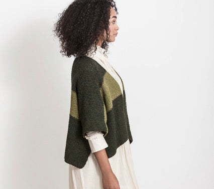 Blue Sky Fibers Janesville Jacket Coat Knitting Pattern