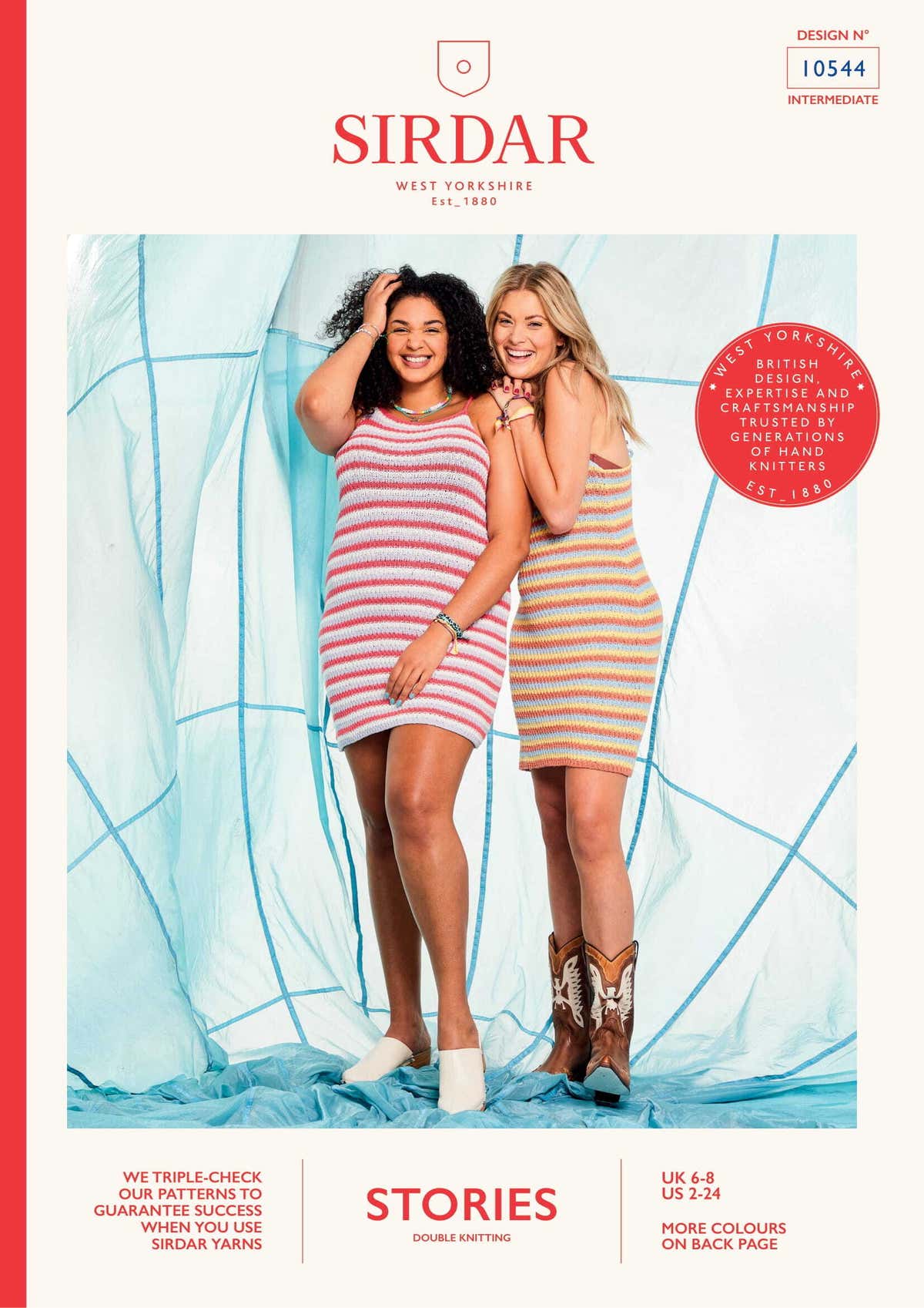 Sirdar Sing Along Stripe Dress Knitting Pattern