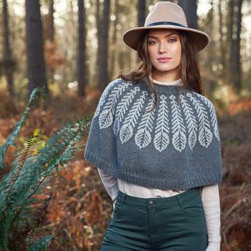 Rowan Plume Poncho Cape Knitting Pattern