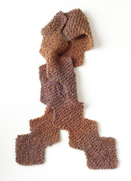 Painted Zig Zag Scarf Knitting Pattern