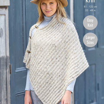 Ladies Ponchos Cape Knitting Pattern