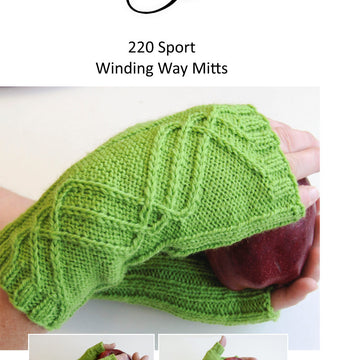 Cascade Yarns DK245 Winding Way Mitts (Free)