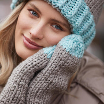 Striped Mittens Gloves Knitting Pattern