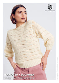Lana Grossa Lace Pullover Jumper Knitting Pattern