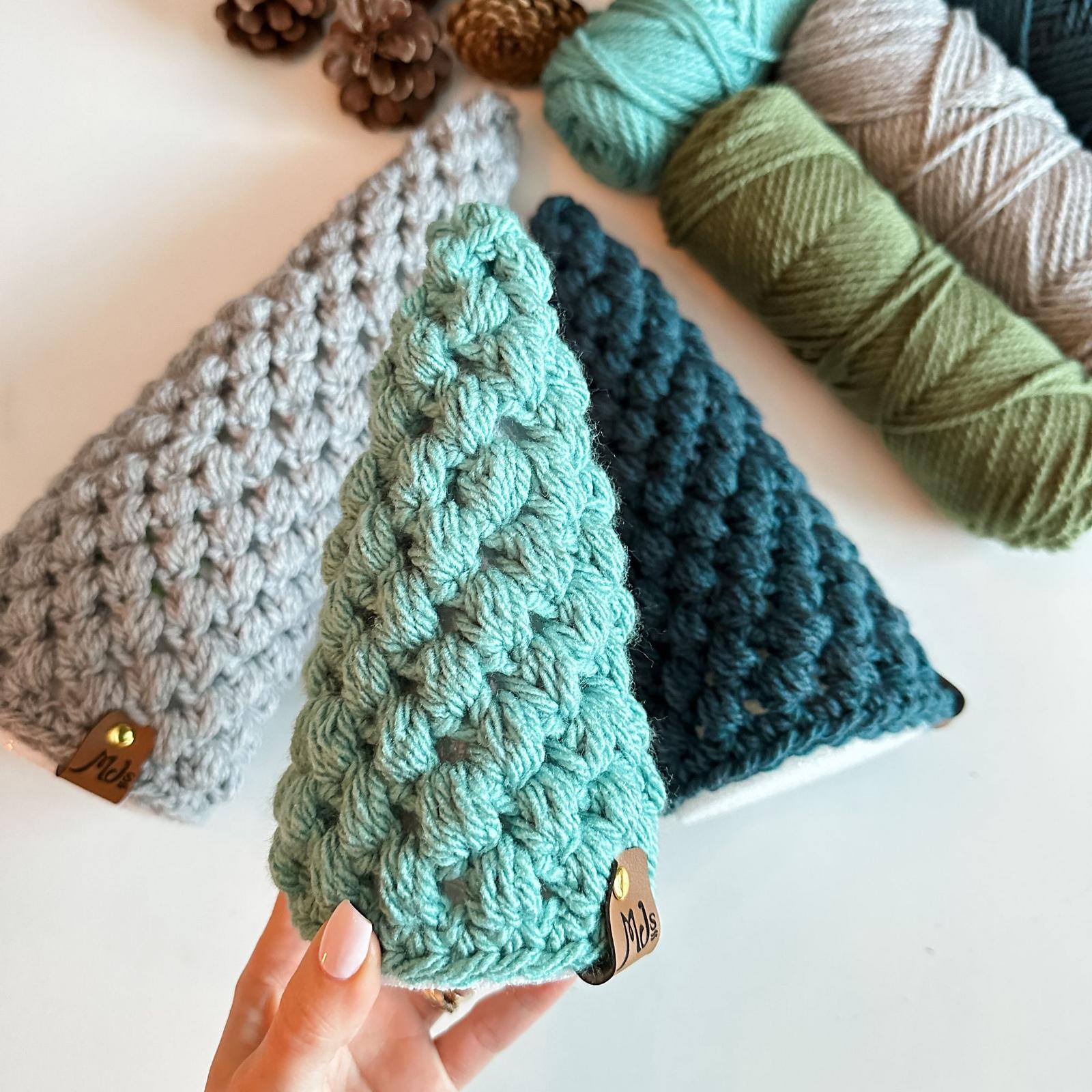 Festive Puff Stitch Trees