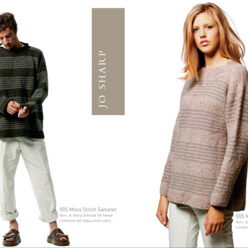 Jo Sharp Moss Stitch Sweater PDF