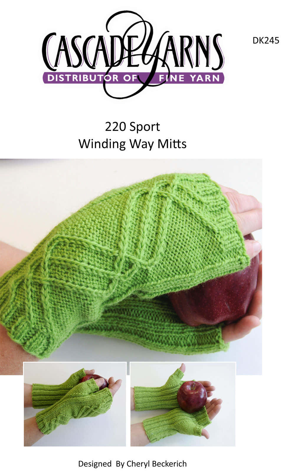 Cascade Yarns DK Winding Way Mitts Gloves Knitting Pattern
