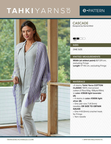 Tahki Yarns Cascade Knitting Pattern