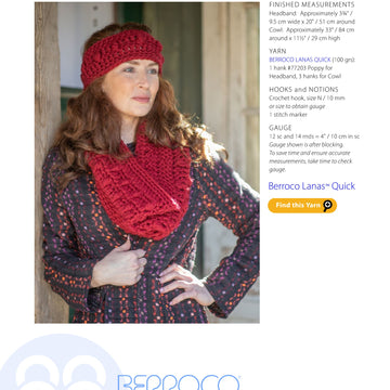 Berroco Saorla Accessory Crochet Pattern