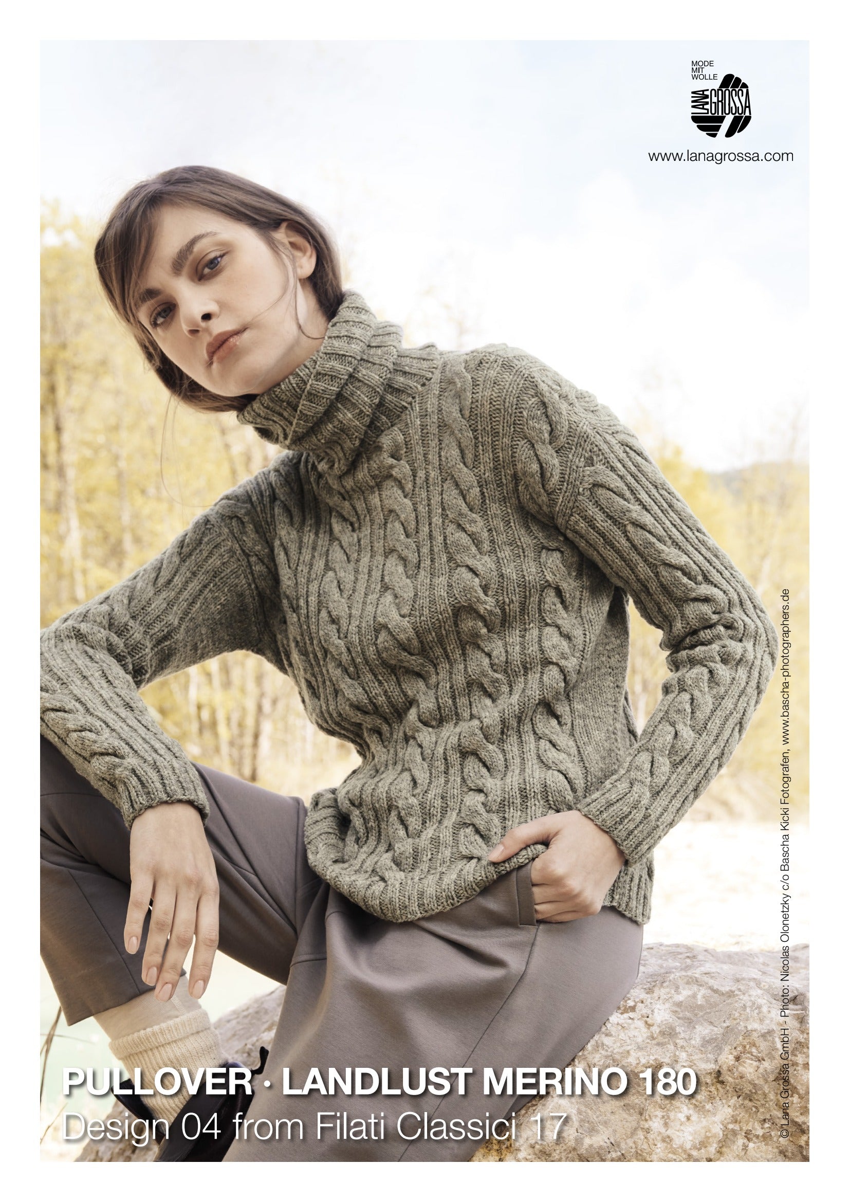 Lana Grossa Pullover Jumper Knitting Pattern