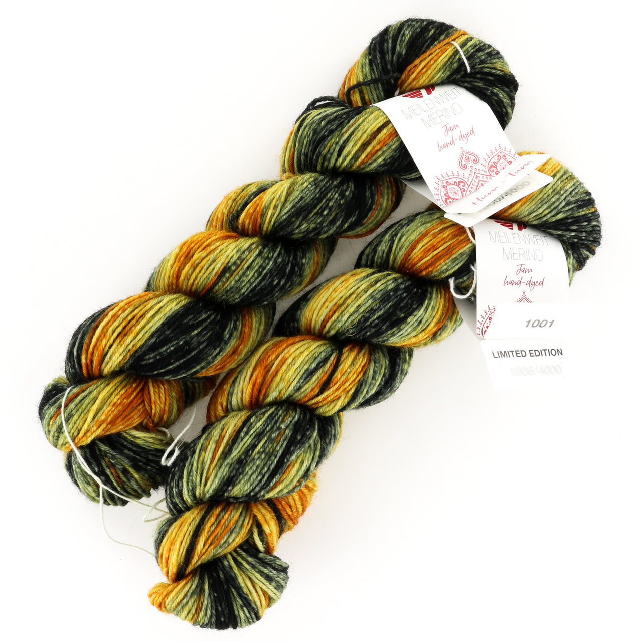 Lana Grossa Hand Dyed Meilenweit 50 Merino Jam Yarn - Merino Wool 4 Ply