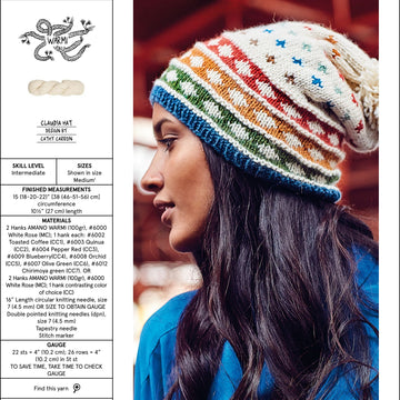 AMANO Claudia Hat Knitting Pattern