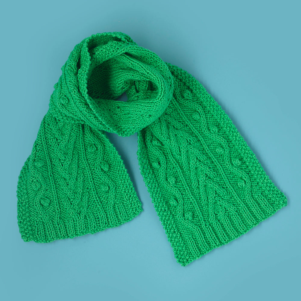 Paintbox Yarns Chickling Cable Scarf Knitting Pattern