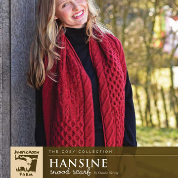 Hansine Snood Scarf in Juniper Moon Farm Santa Cruz Organic Merino