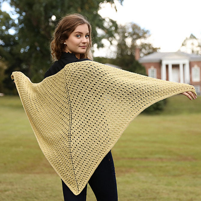 Plymouth Yarn 3362 Shawl Wrap Knitting Pattern