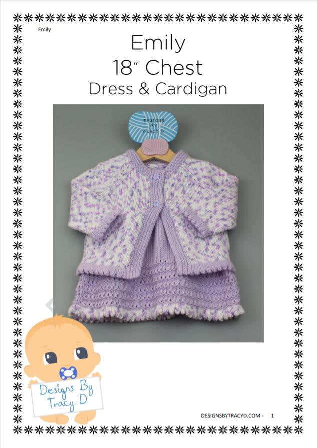 Baby Dress knitting pattern Emily