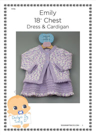 Baby Dress knitting pattern Emily