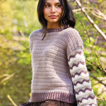 Una Zig Zag Sleeve Jumper Crochet Pattern