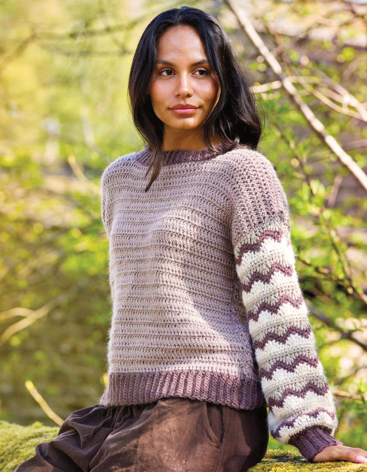 Una Zig Zag Sleeve Jumper Crochet Pattern