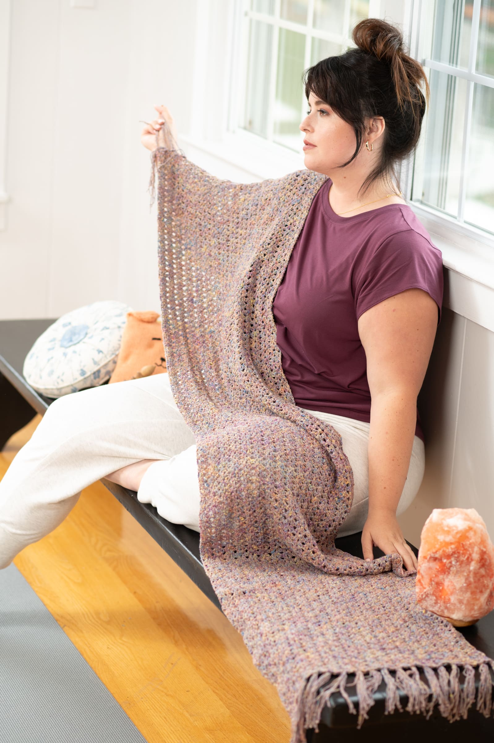 Berroco Rest & Reset Chodron Shawl Crochet Pattern