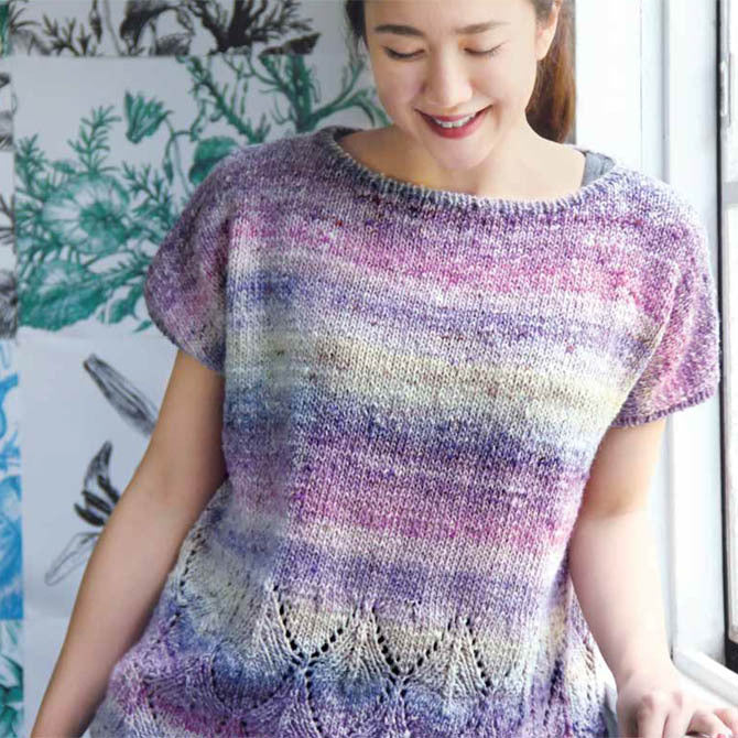 Noro Cap-Sleeved Top Jumper Knitting Pattern
