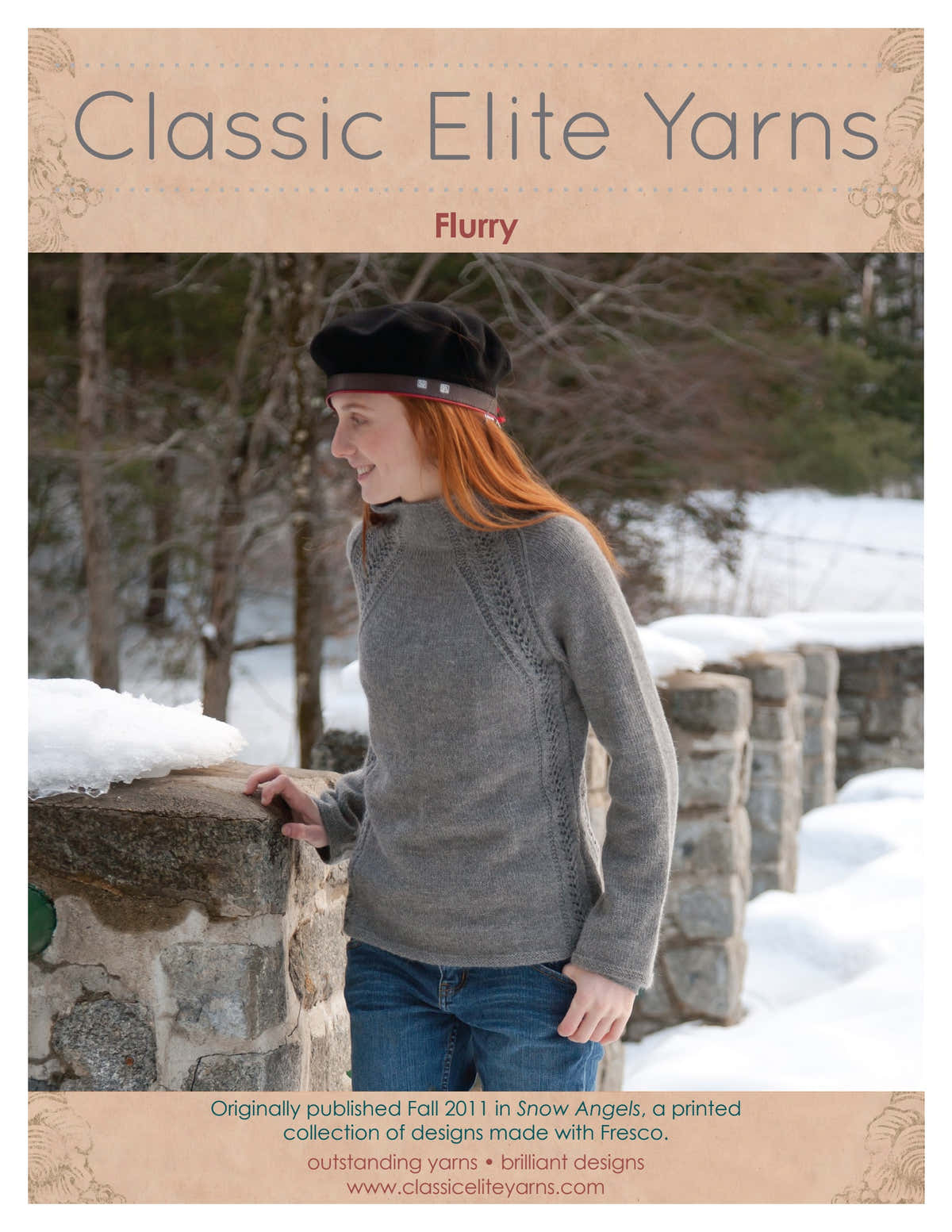 Classic Elite Yarns Flurry Jumper Knitting Pattern