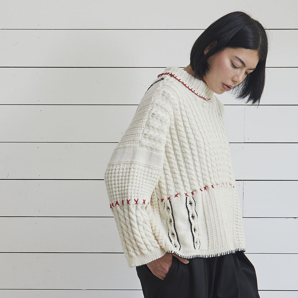 Debbie Bliss Alina Cable Sweater Knitting Pattern