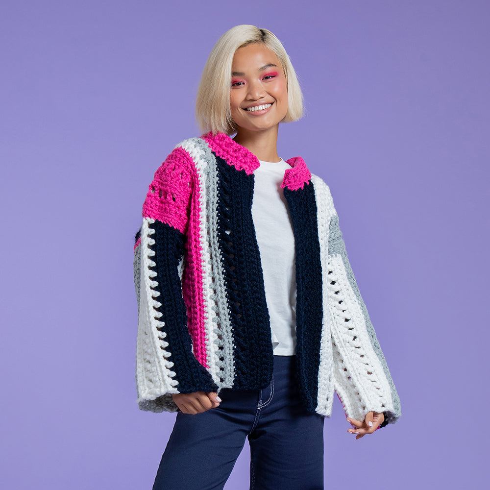 Paintbox Yarns Jump for Joy Jacket Crochet Pattern