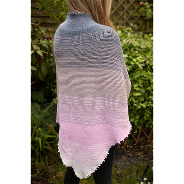Deramores Ombre Shawl Wrap Knitting Pattern
