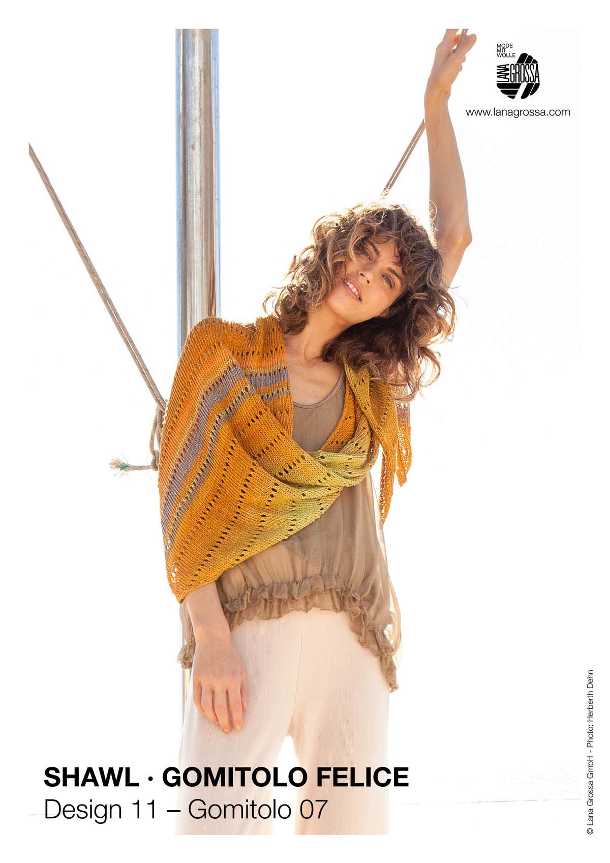 Lana Grossa 11 Shawl Wrap Knitting Pattern