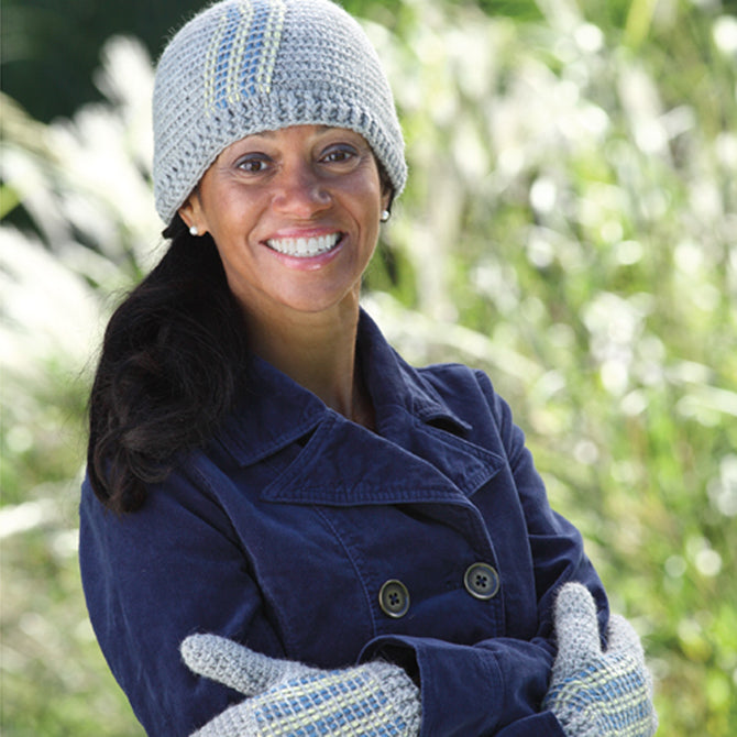 Valley Yarns Wheatleigh Hat and Gloves Crochet Pattern