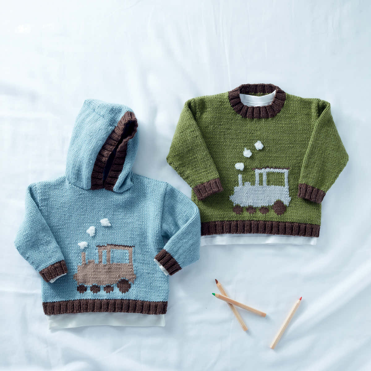 Sirdar Round Neck and Hooded Sweater Jumper Knitting Pattern