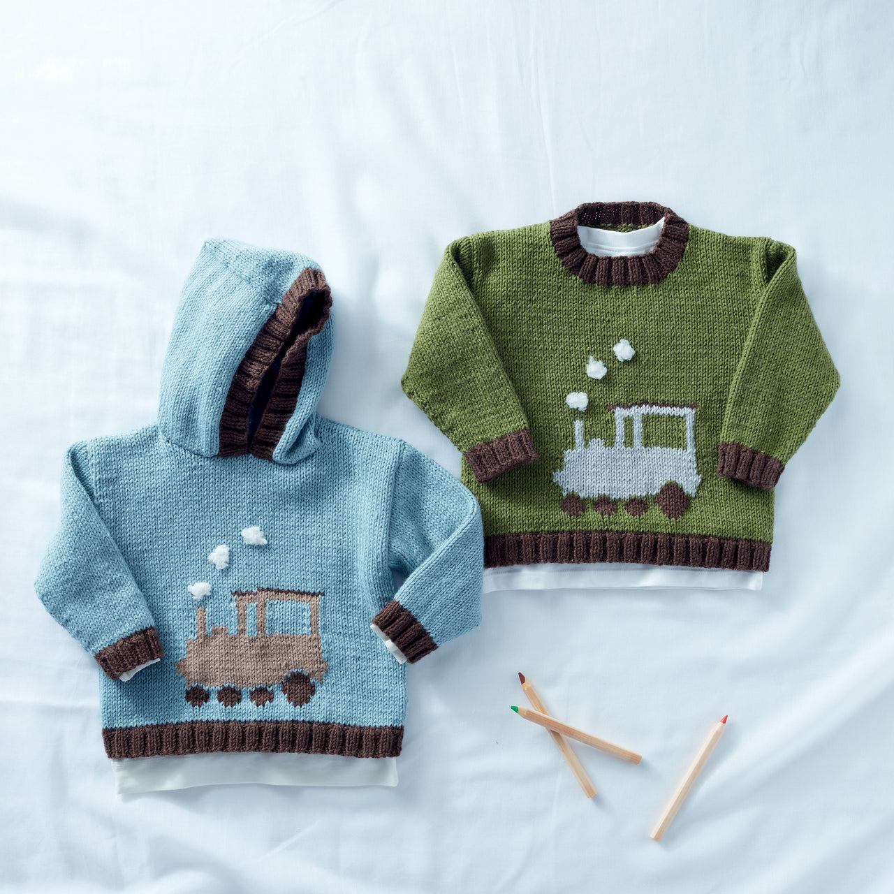 Sirdar Round Neck and Hooded Sweater Jumper Knitting Pattern