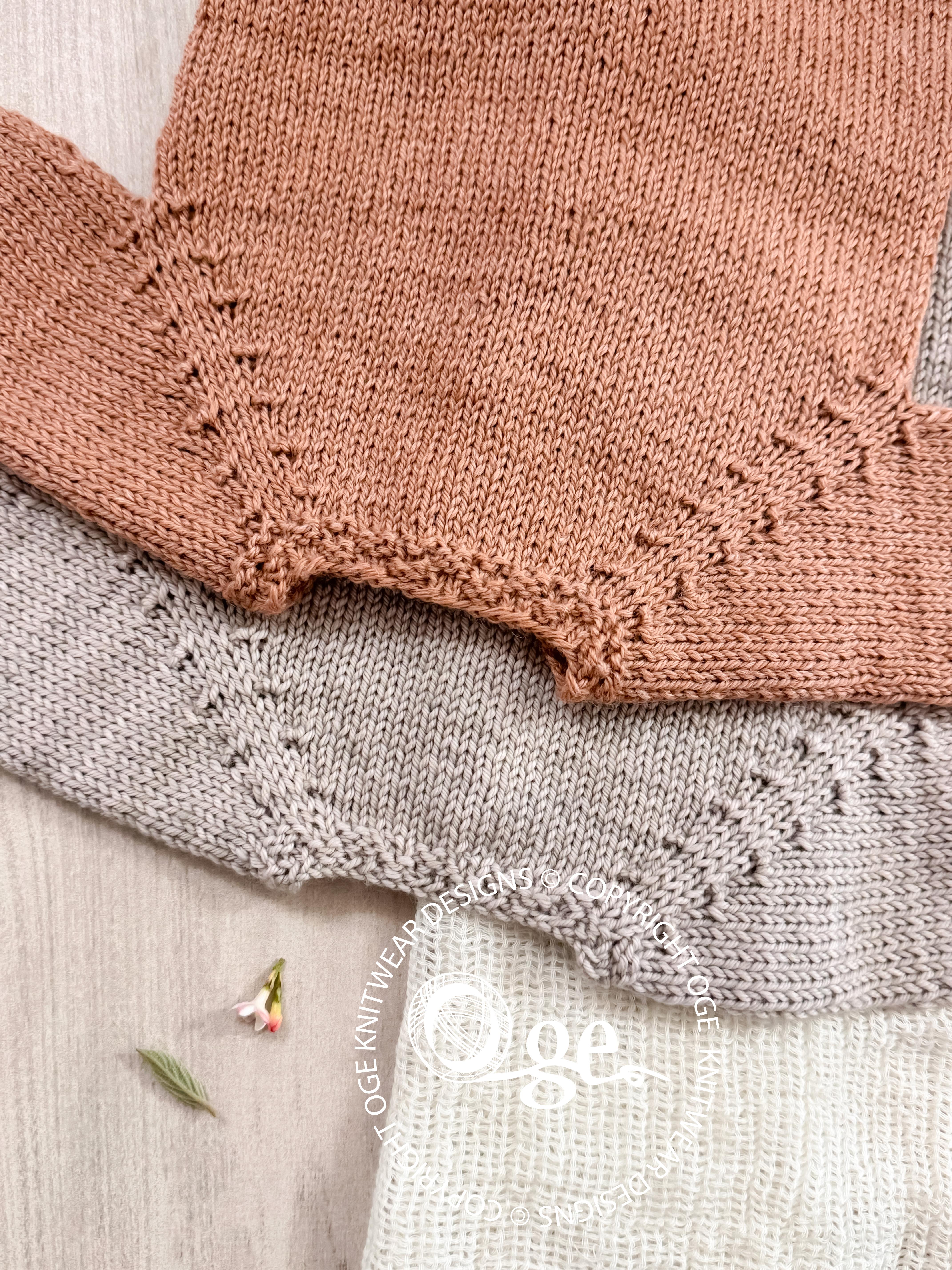 Dimples Top Down Cardigan - P291