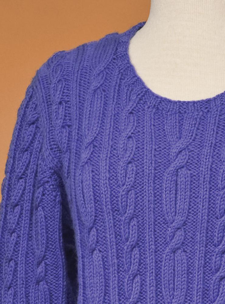 Top-Down Cable Pullover #167