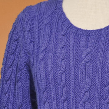 Top-Down Cable Pullover #167