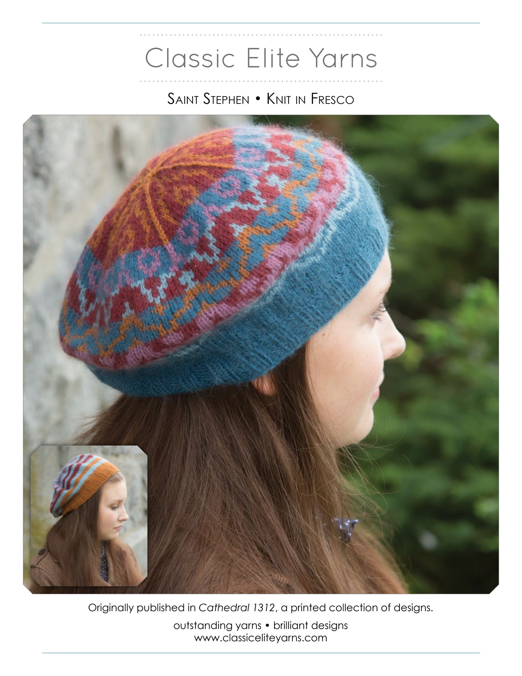 Classic Elite Yarns Saint Stephen Hat Knitting Pattern