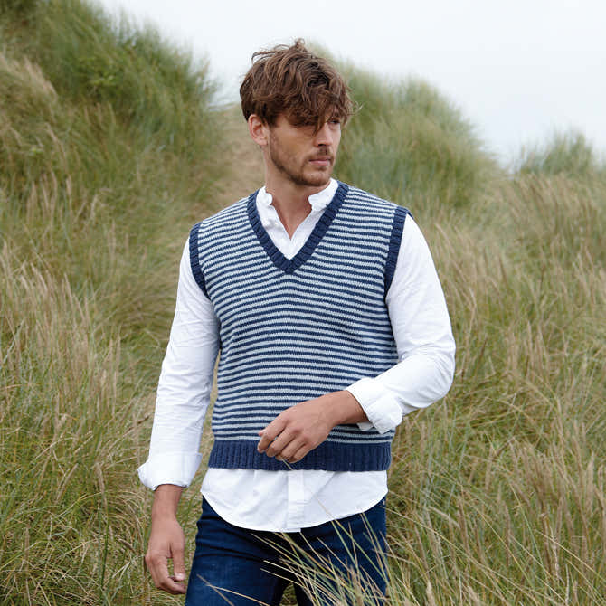 Rowan Brett Waistcoat Knitting Pattern